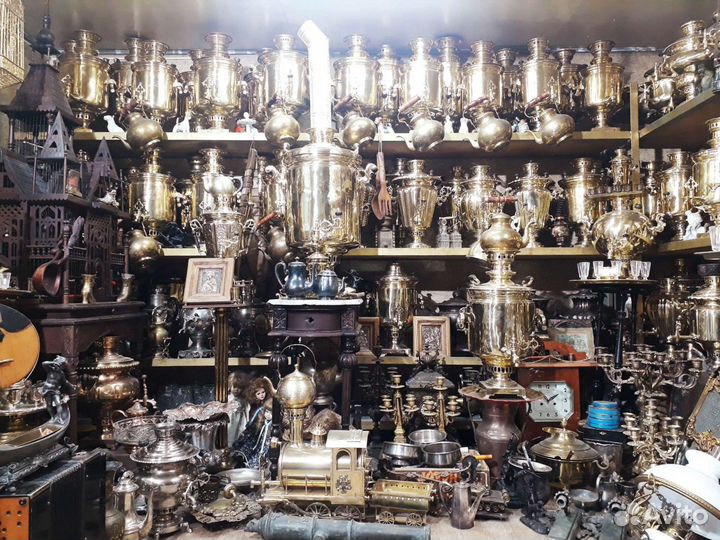 Самовары старинные тульские на дровах