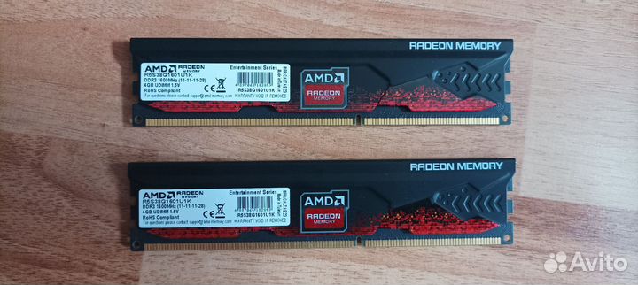 Оперативная память 2x4 GB ddr3