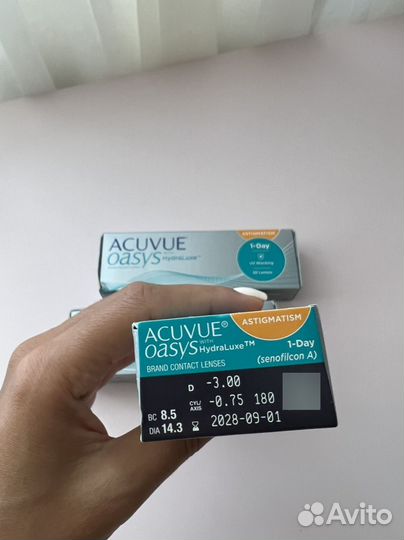 Линзы acuvue oasys