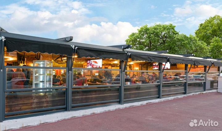 Вертикально-раздвижное остекление (гильотина)