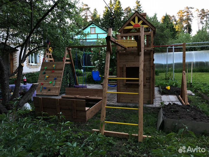 Детская игровая площадка из дерева Крепость Застав