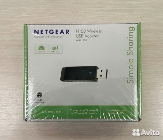 WNA1100 беспроводной USB-адаптер N150 новый