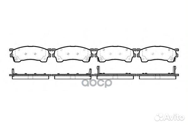 Колодки тормозные 041504 Remsa