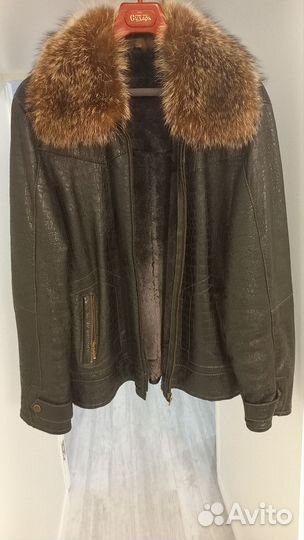 Кожаная куртка мужская пилот новая