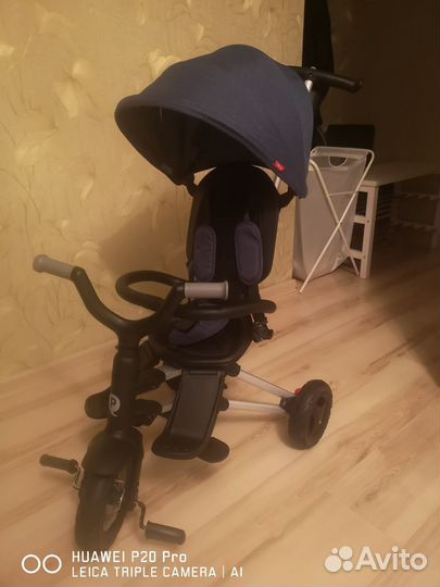 Велосипед трехколесный QPlay nova Blue синий