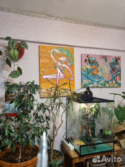 Картина на холсте 50 на 70 в разных техниках