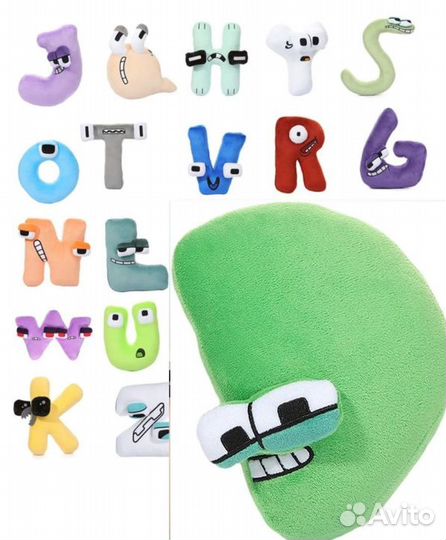 Алфавит Лора мягкие игрушки буквы WOO&WOO