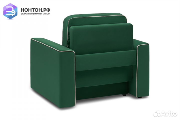 Кресло еврокнижка Берген изумрудное