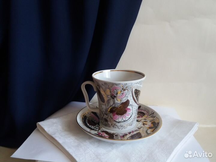 Бокал с блюдцем Ленинградский лфз