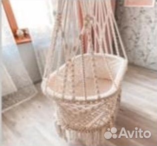 Детская люлька колыбель плетеная