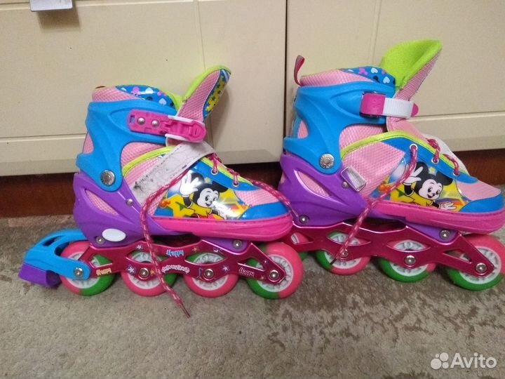 Роликовые коньки, детский комплект защиты