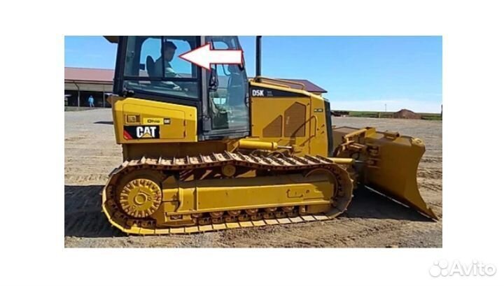 Стекло верхнее правое/левое бульдозер Caterpillar