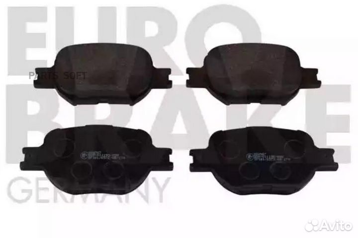 Eurobrake 5502224567 Колодки тормозные передн