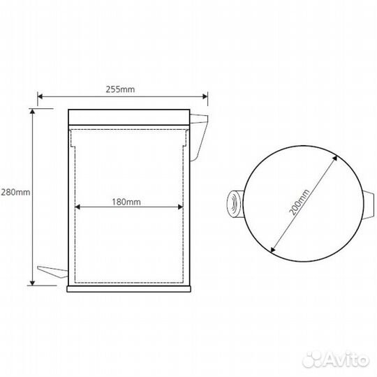 Мусорное ведро Bemeta Hotel Equipment 104315052