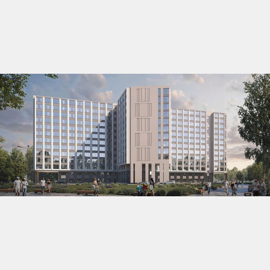 1-к. апартаменты, 21,9 м², 12/13 эт.