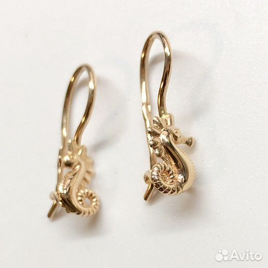 Золотые серьги 585 пробы