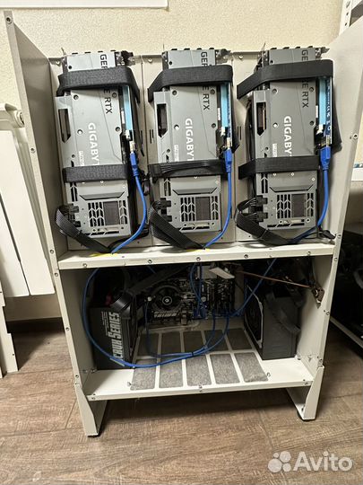 Корпус с разделением потоков на 6 карт+ 3x140мм