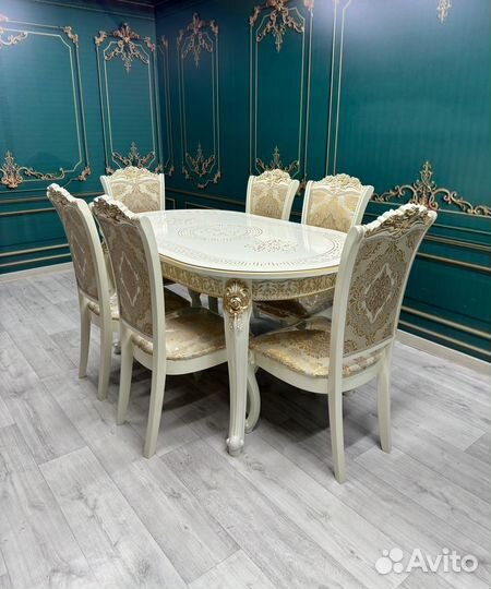 Комплект стол 6 стульев