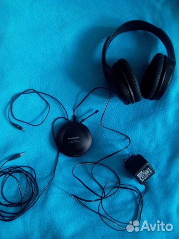 Беспроводные Panasonic, до 100 метров, кожзам