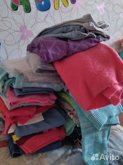Вещи пакетом на девочку 110-122