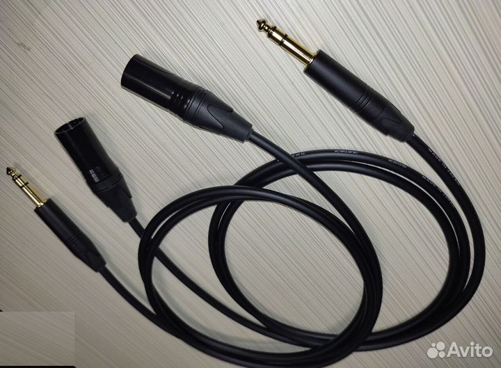 TRS Jack - XLR Canare для активной акустики