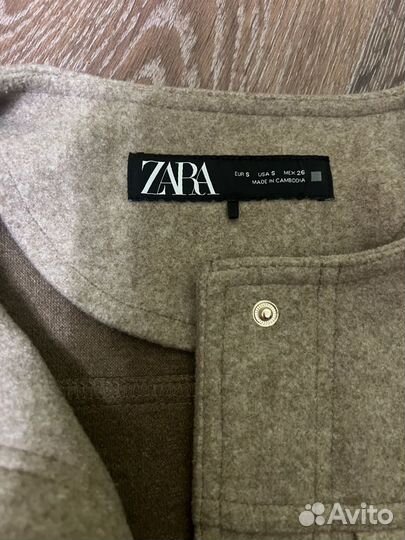 Твидовый жакет zara s