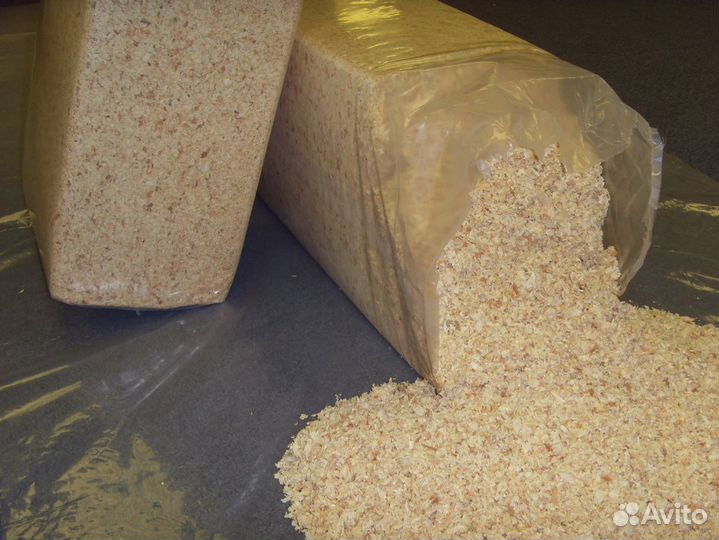 Опилки в брикетах Стружка от производителя