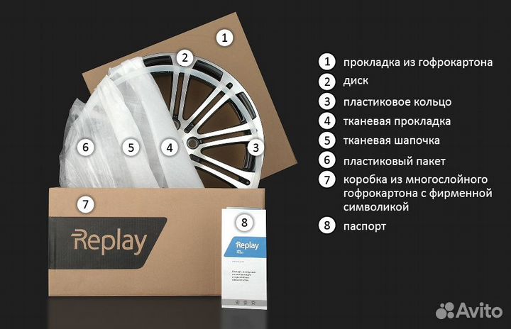 Replay TY420 8,5х21 5/150 ет54 110,1 BKF