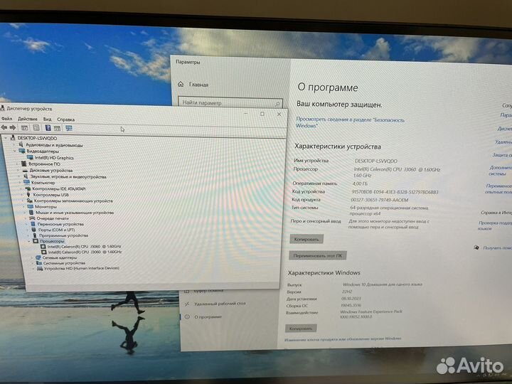 Офисный пк Celeron J3060