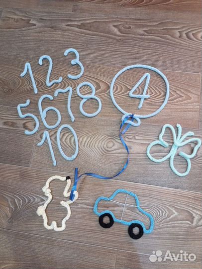 Вязаные цифры, трикотин