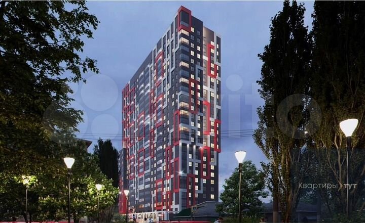 2-к. квартира, 66 м², 2/25 эт.