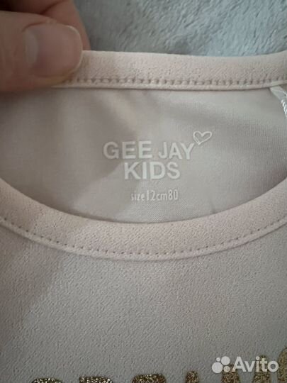 Блузка нарядная детская 80