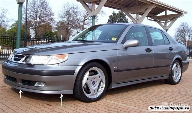 Накладка на передний бампер Aero Saab 9-5