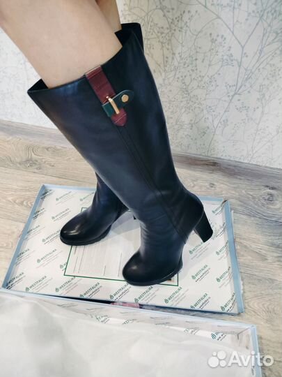 Сапоги женские демисезон 40 натуральные