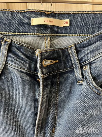 Джинсы levis 712 slim