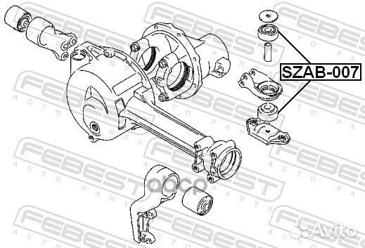 Подушка переднего дифференциала szab-007 Febest
