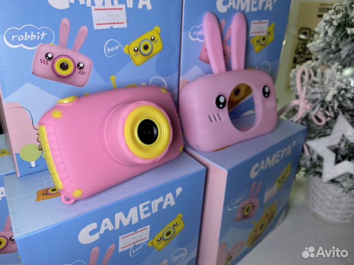 Фотоаппарат детский с чехлом зайчик