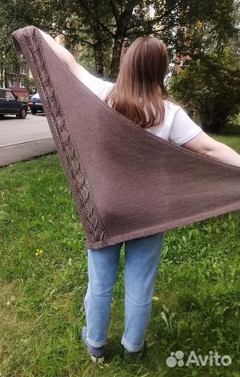 Вязание шалей спицами на заказ