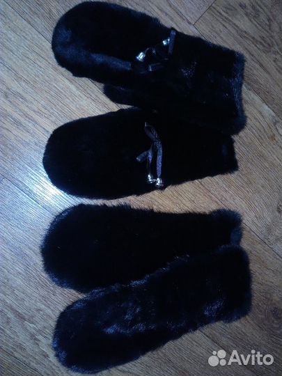 Норковые варежки