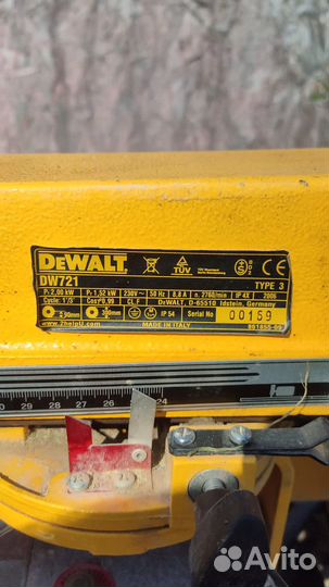 Dewalt 721 радиально консольная пила