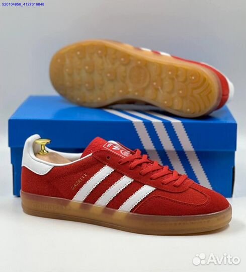 Кроссовки Adidas Gazelle Red (Арт.87597)