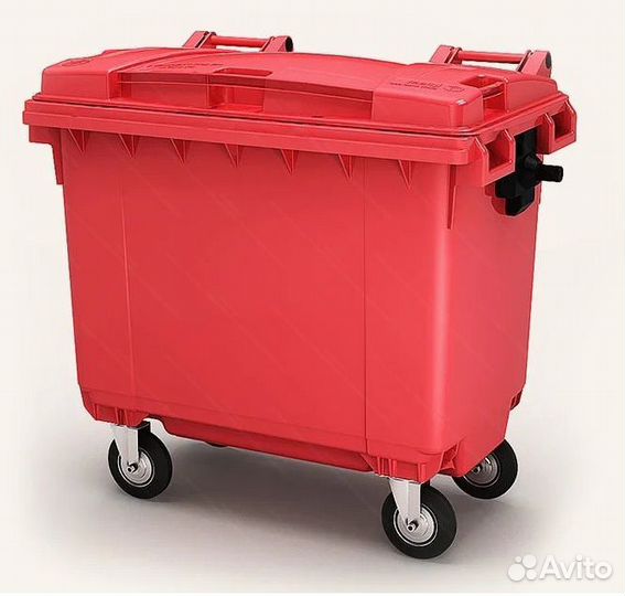 Мусорный пластиковый бак 660л-4738