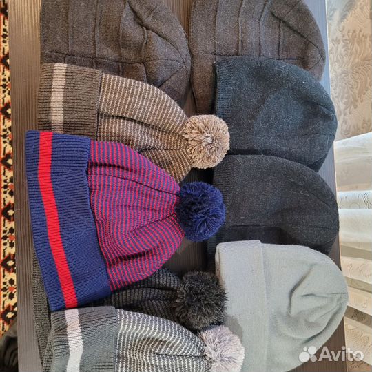 Мужская зимняя шапка вязаная