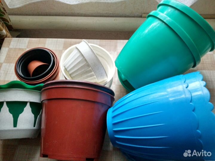 Цветочные горшки бу