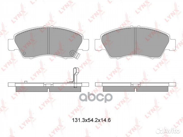 Колодки тормозные дисковые перед BD-3407