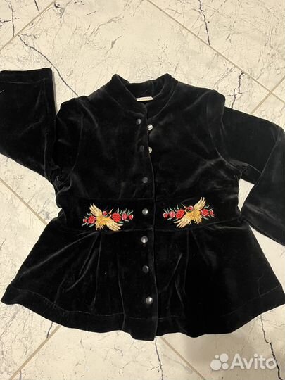 Жакет (пиджак) детский бархатный р. 92