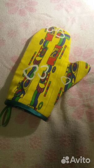 Рукавичка и прихватки новогодний комплект