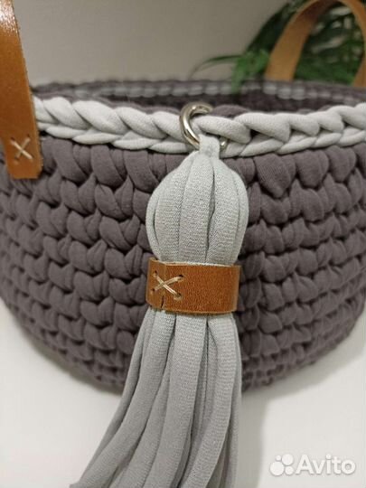 Корзина для хранения из трикотажной пряжи