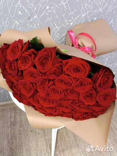 Букет из 51 розы 70 см