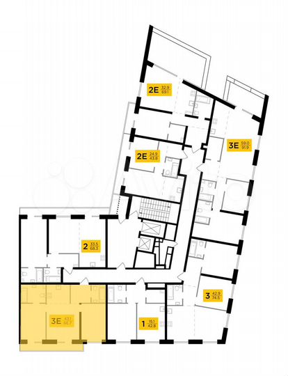 2-к. квартира, 66,7 м², 13/14 эт.